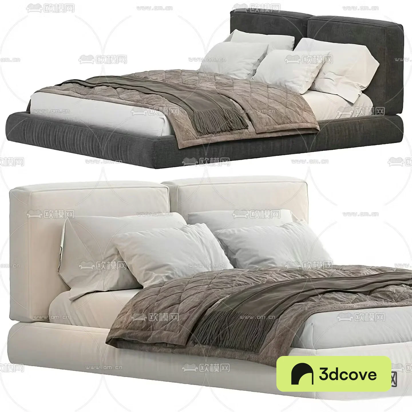 Modern double bed
