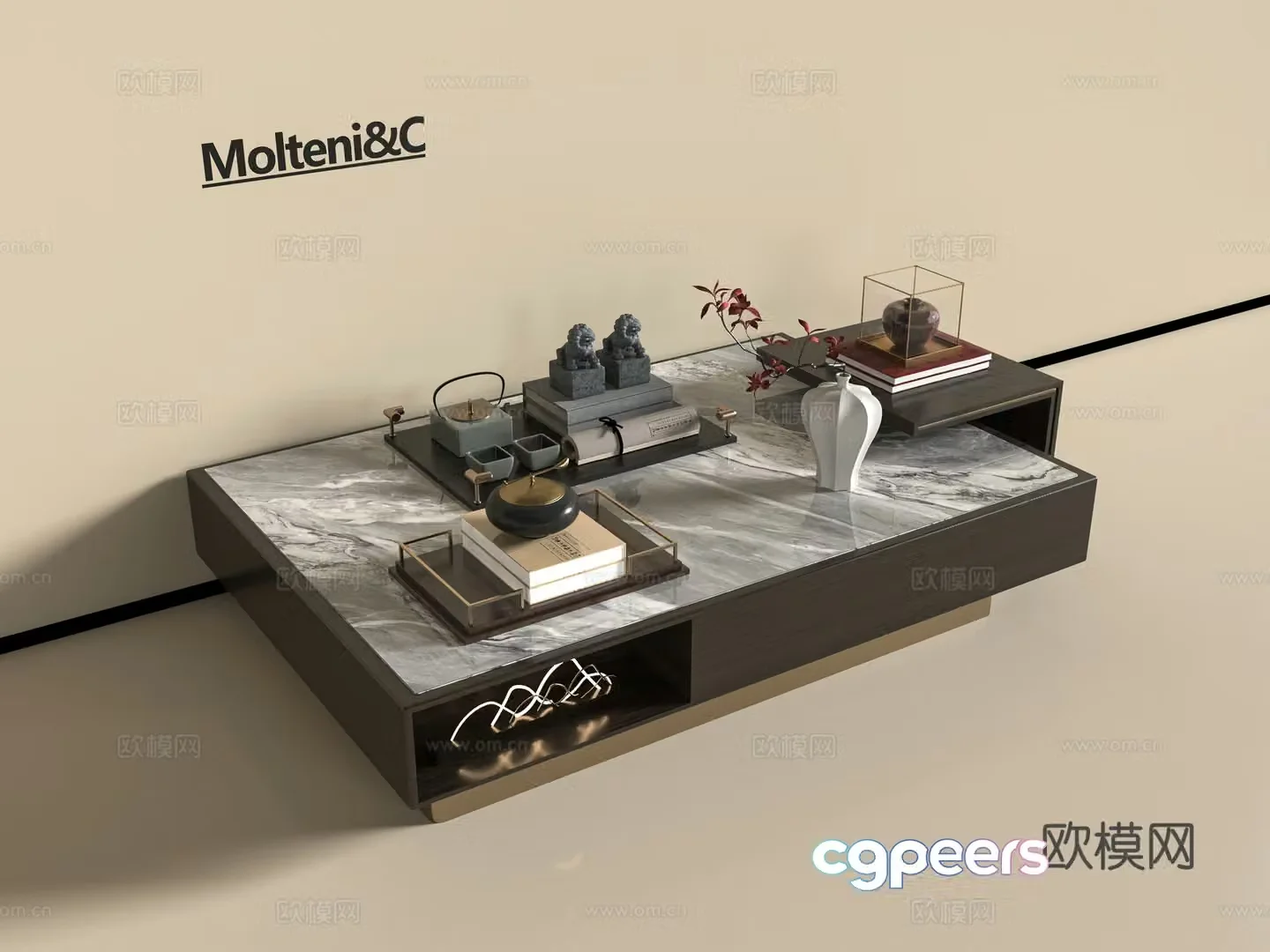 New Chinese coffee table 3D model