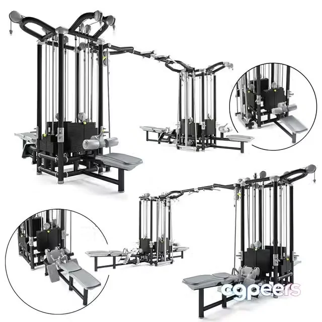 3ds Max Free – Black Cable Station_Set 03