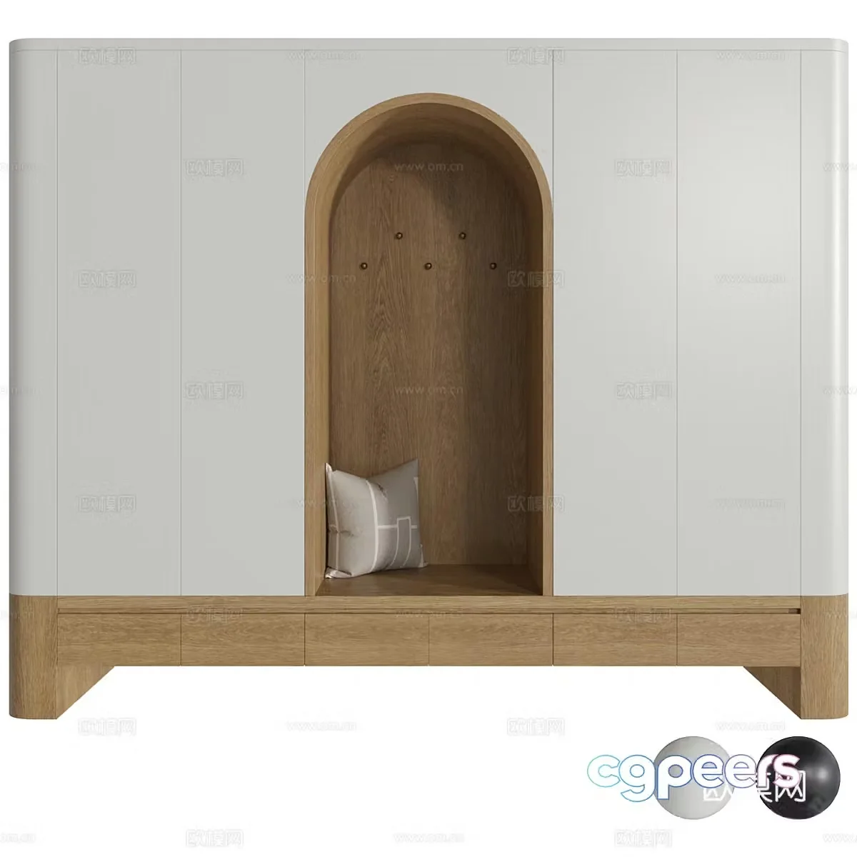 Modern Nordic Card Sofa 3D Model