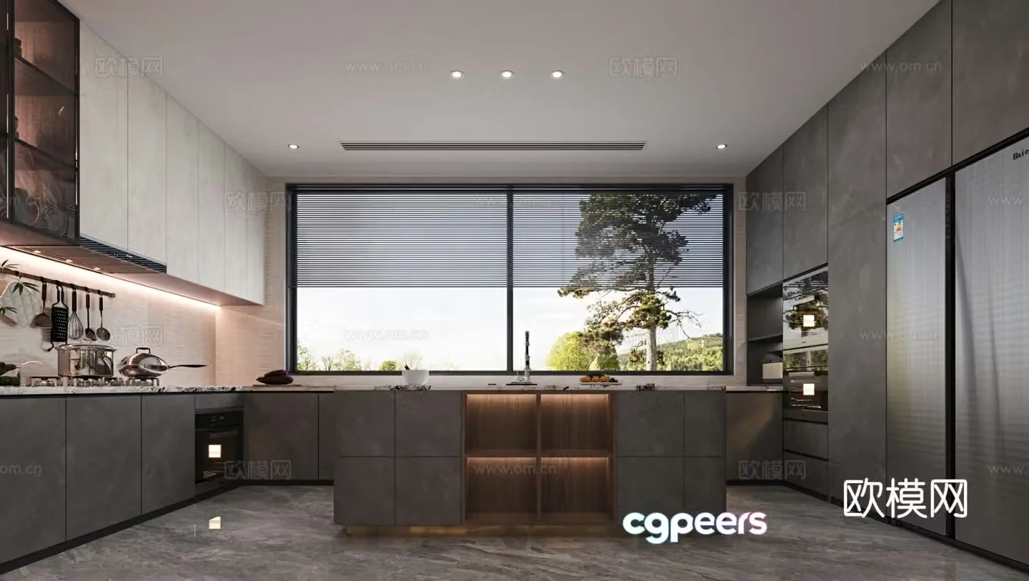 Modern kitchen 3d model