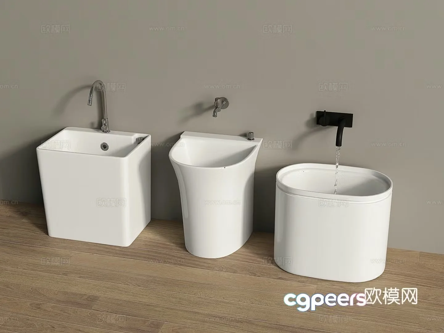 Modern mop pool mop pool 3d model