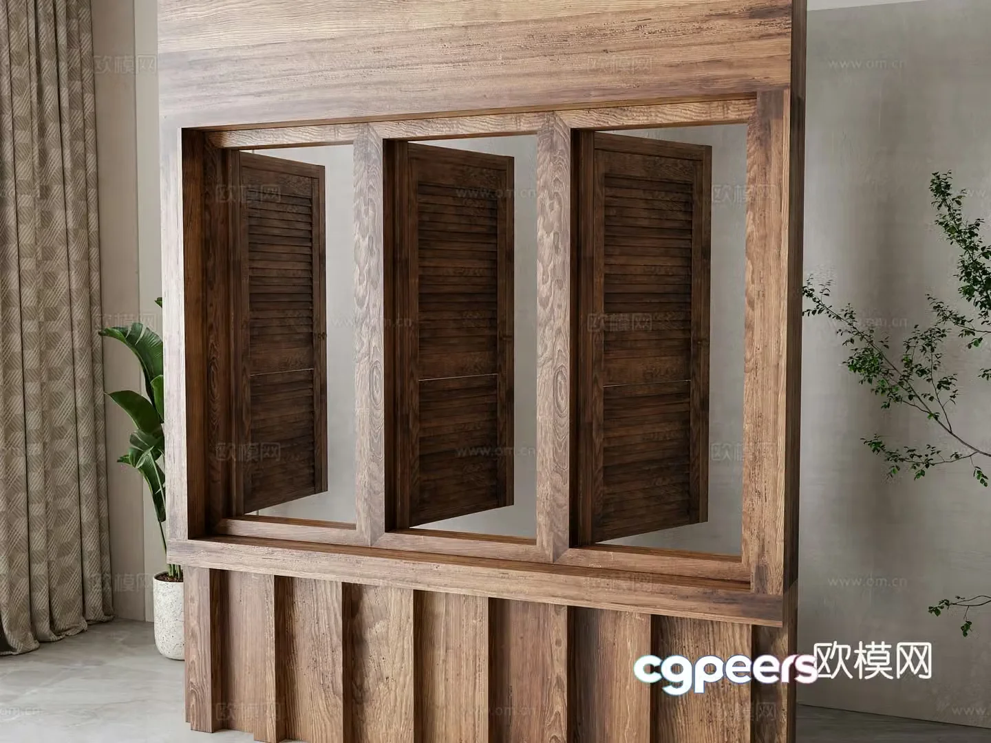 Nordic window 3d model