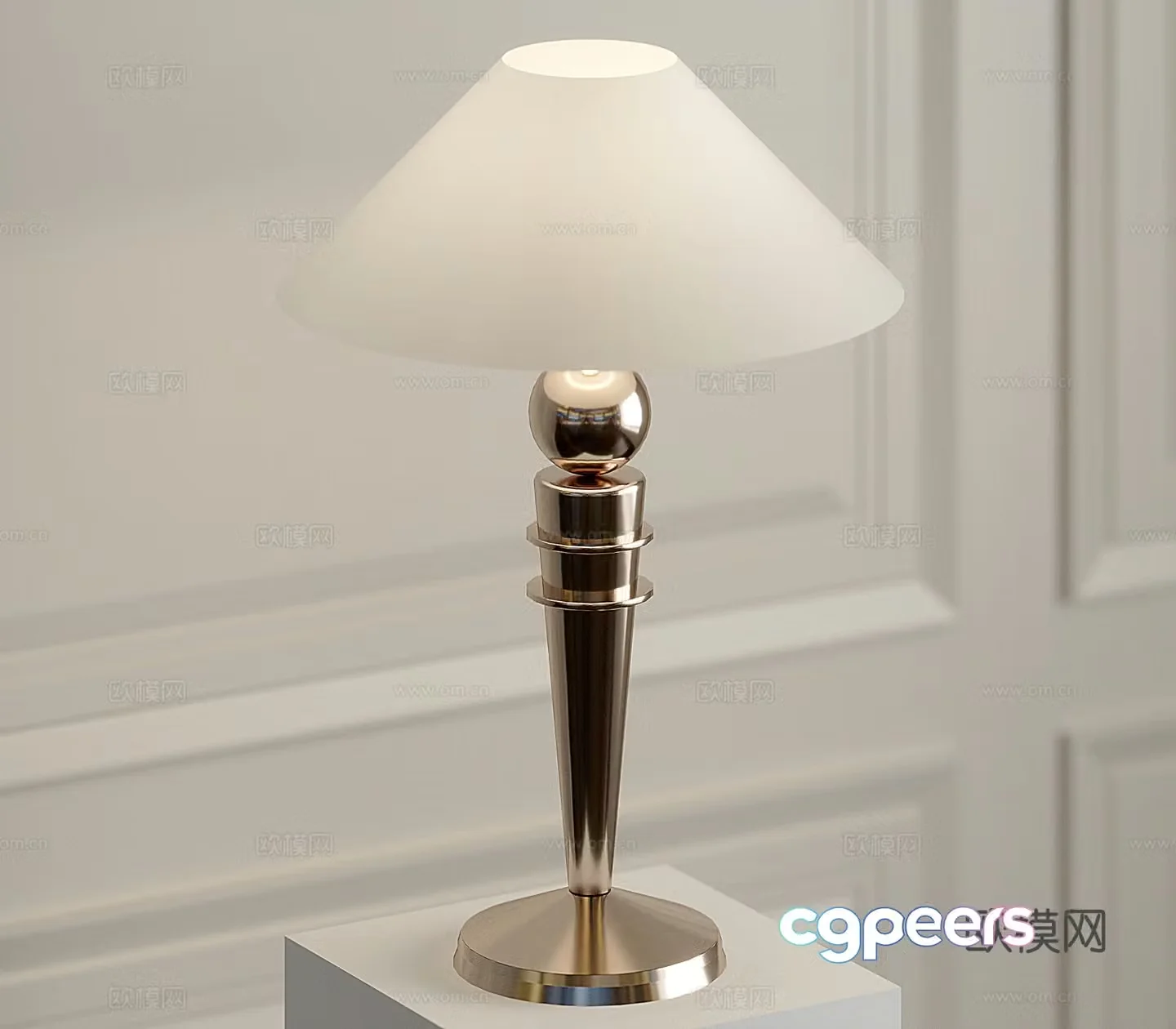 Light luxury table lamp 3D model
