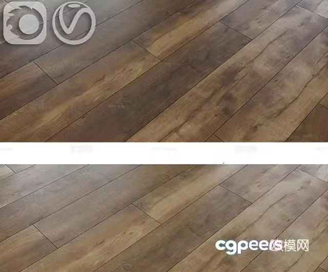 dark floor wooden floor 3d model