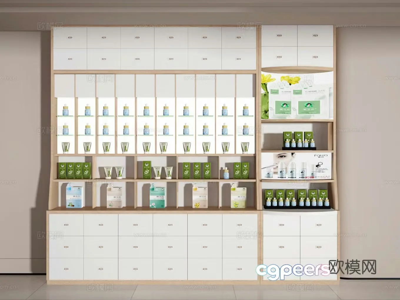 Skin care cabinet 3d model