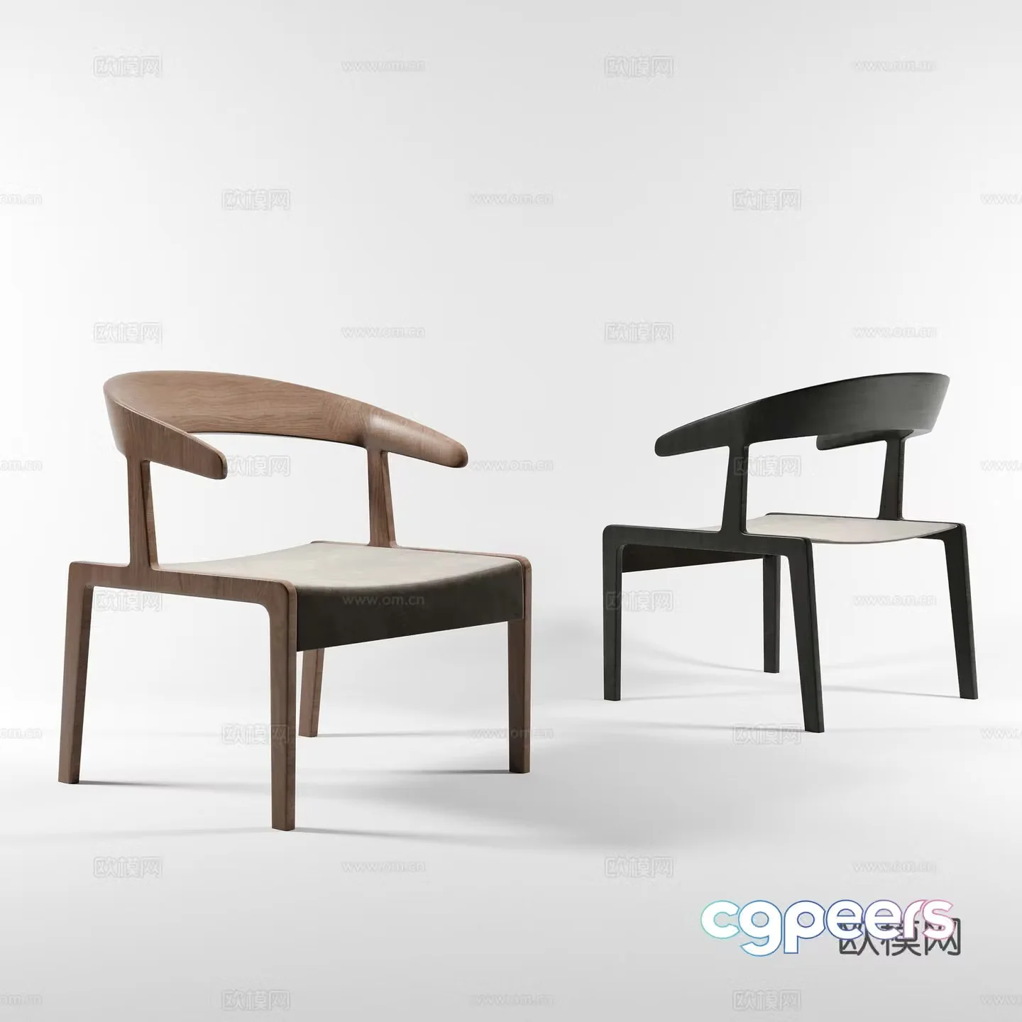 Modern chair single chair 3D model