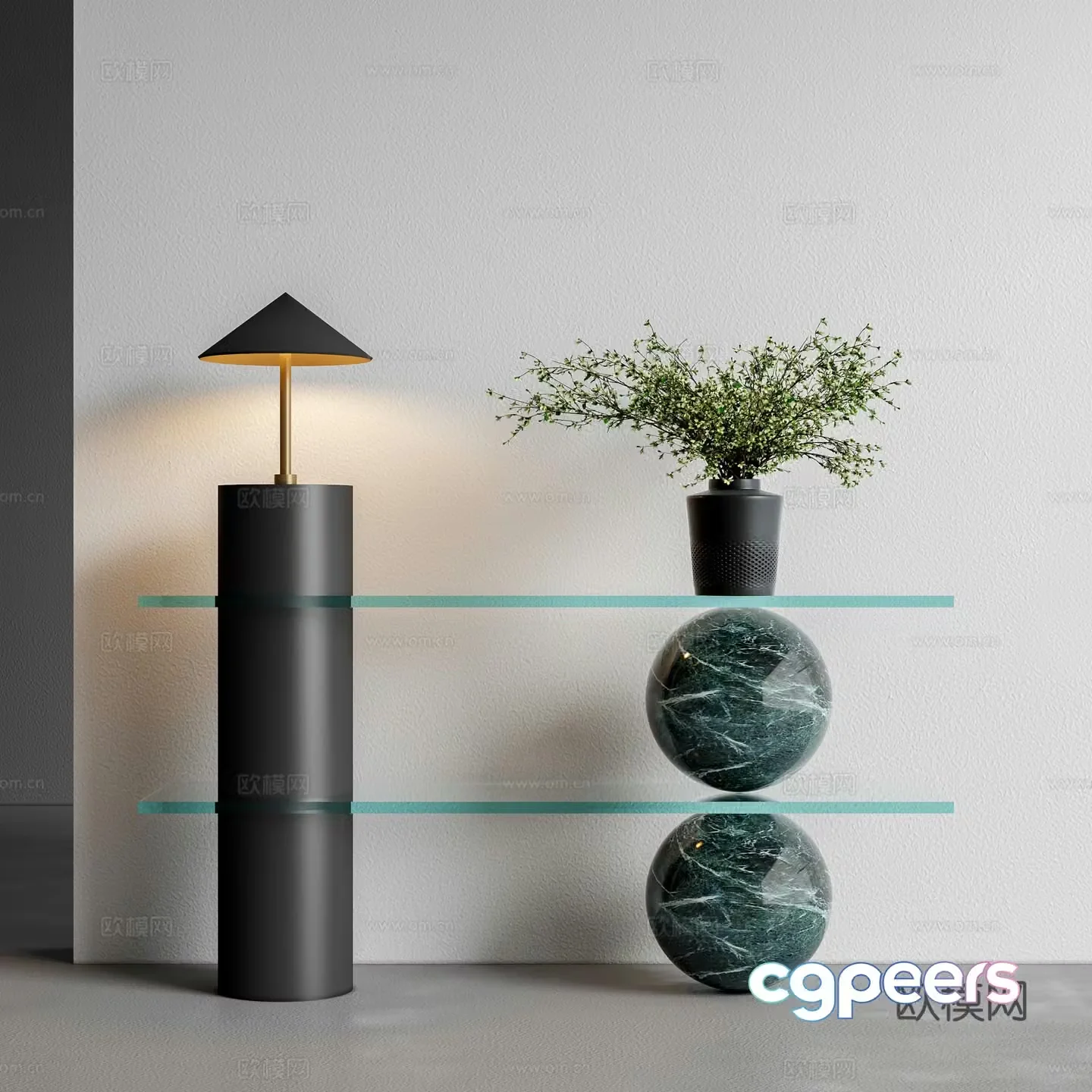 Modern sideboard 3D model