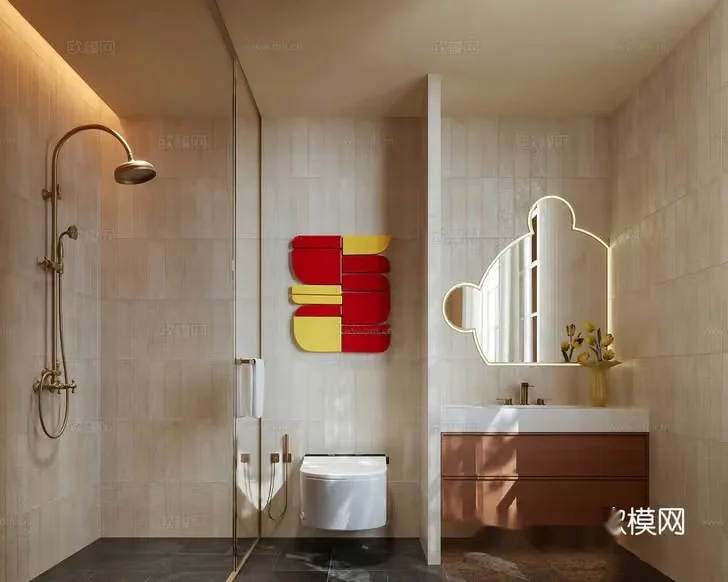 Modern Bathroom 3D Model – 18209 – CORONA Render