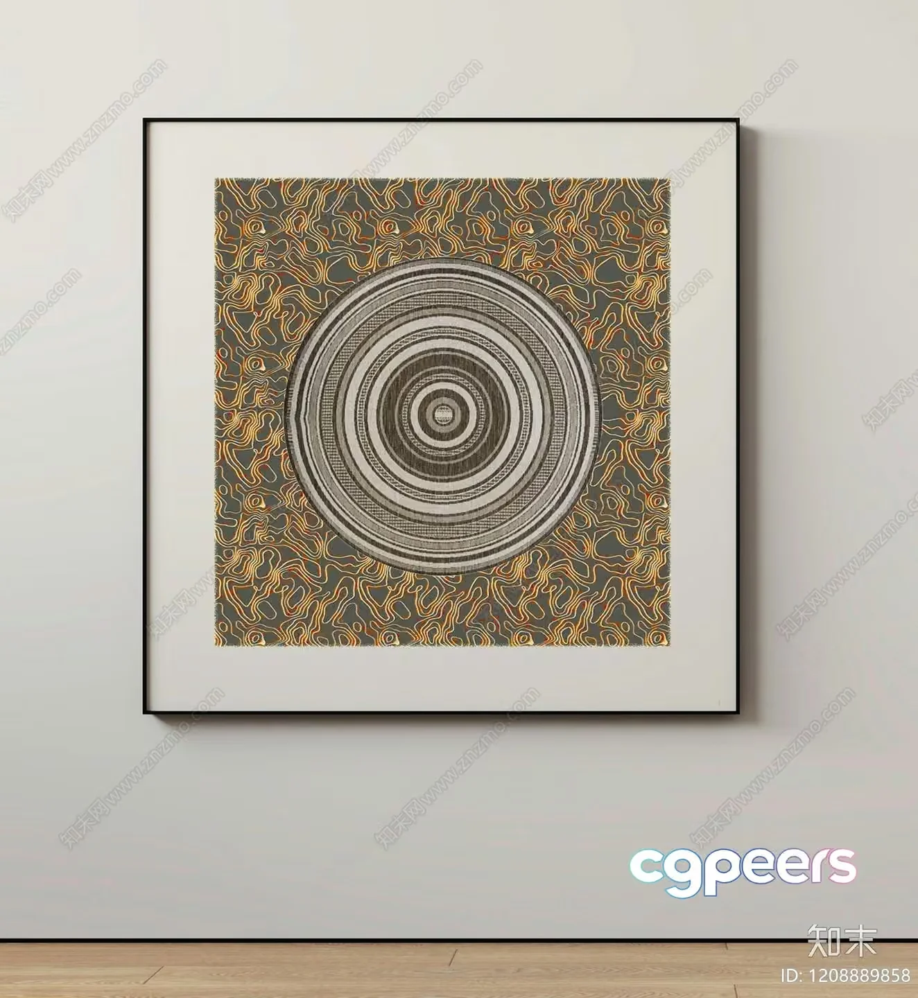 Abstract Art Piece 3D Model – 16417 – VRAY Render