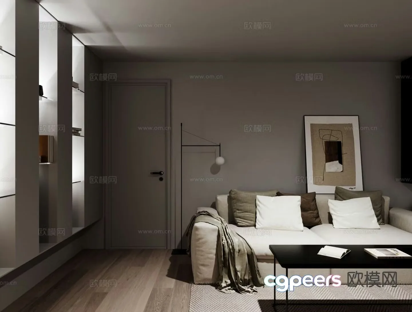 Modern living room 3d model