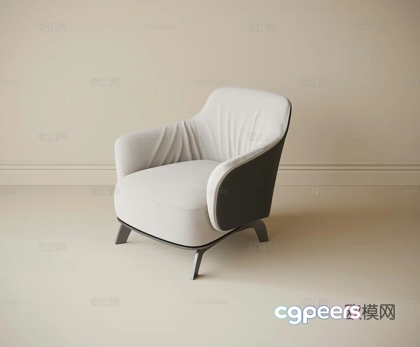 Modern sofa chair casual sofa 3d model
