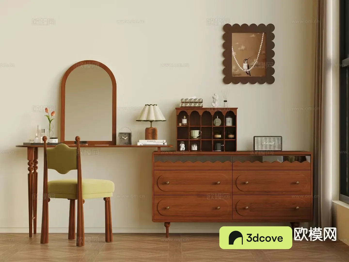 Medieval style dressing table