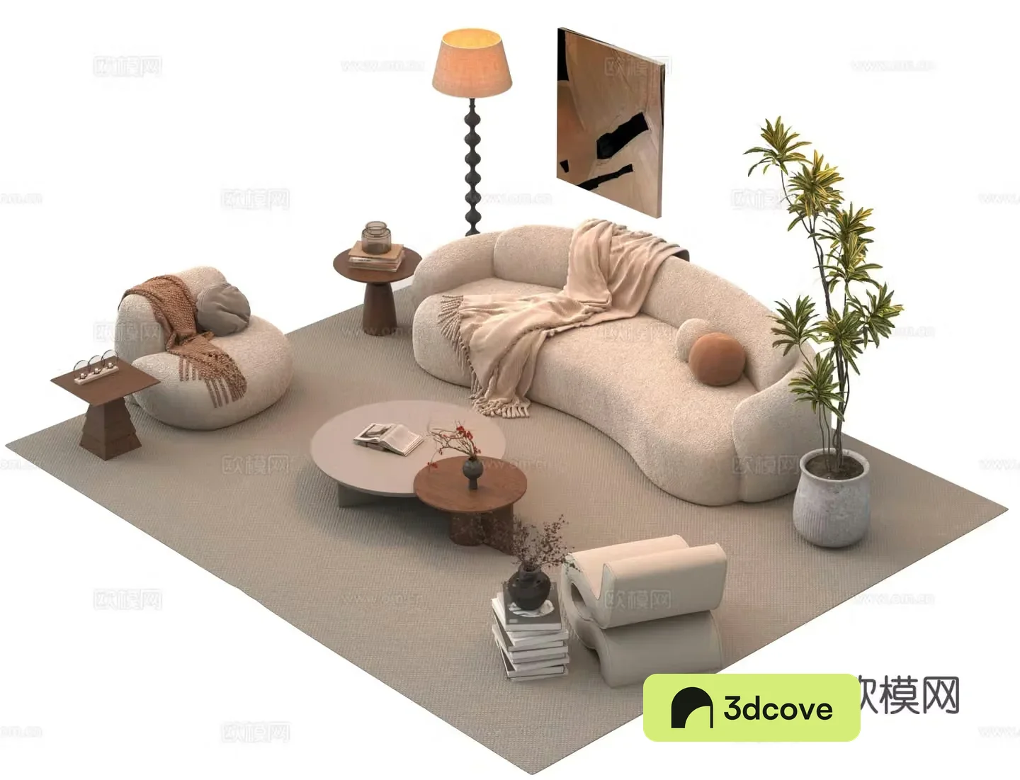 Sofa combination casual sofa coffee table combination