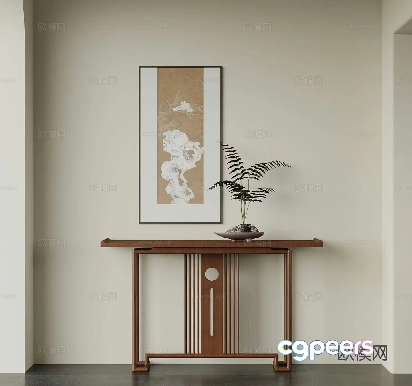 New Chinese-style Duanjingdai 3D model