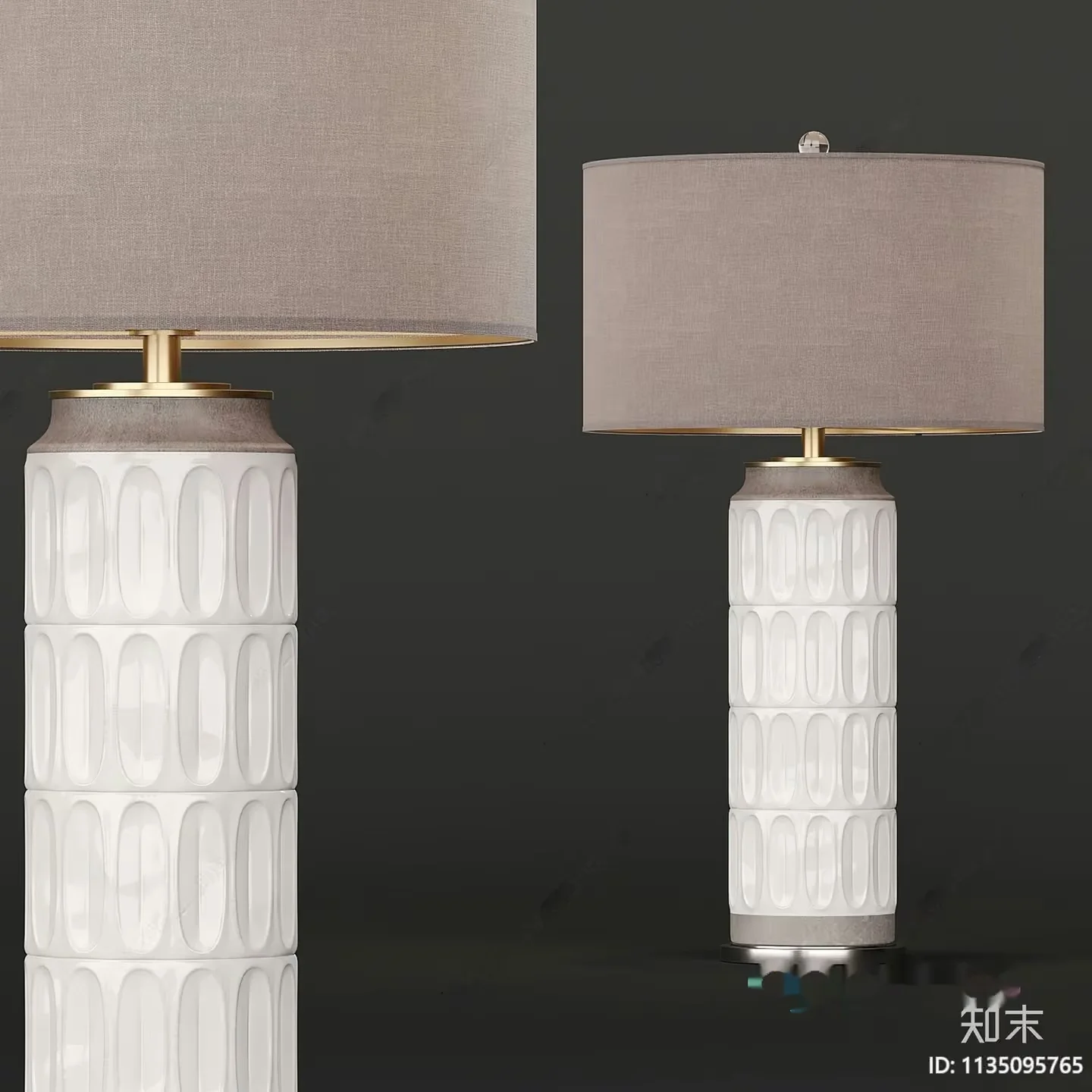 Modern Table Lamps 3D Model – 21602 – VRAY Render