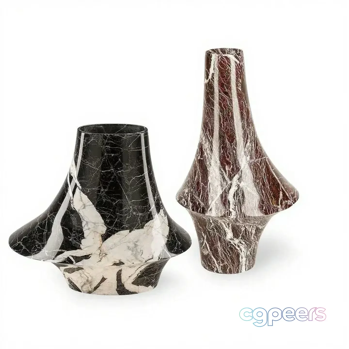 Two Marble Vases 3D Model – 3897 – VRAY Render