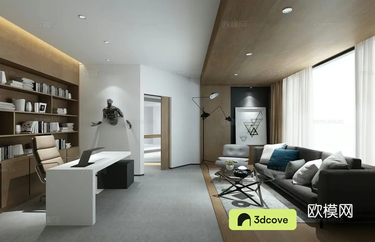 Modern manager office manager room