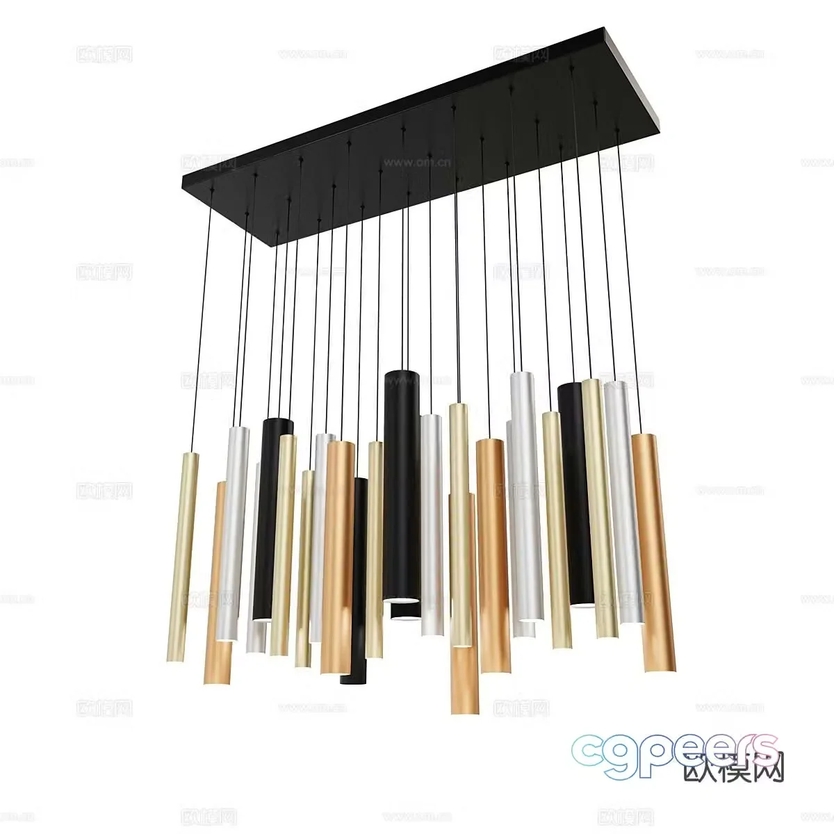 Light luxury chandelier creative chandelier 3d model