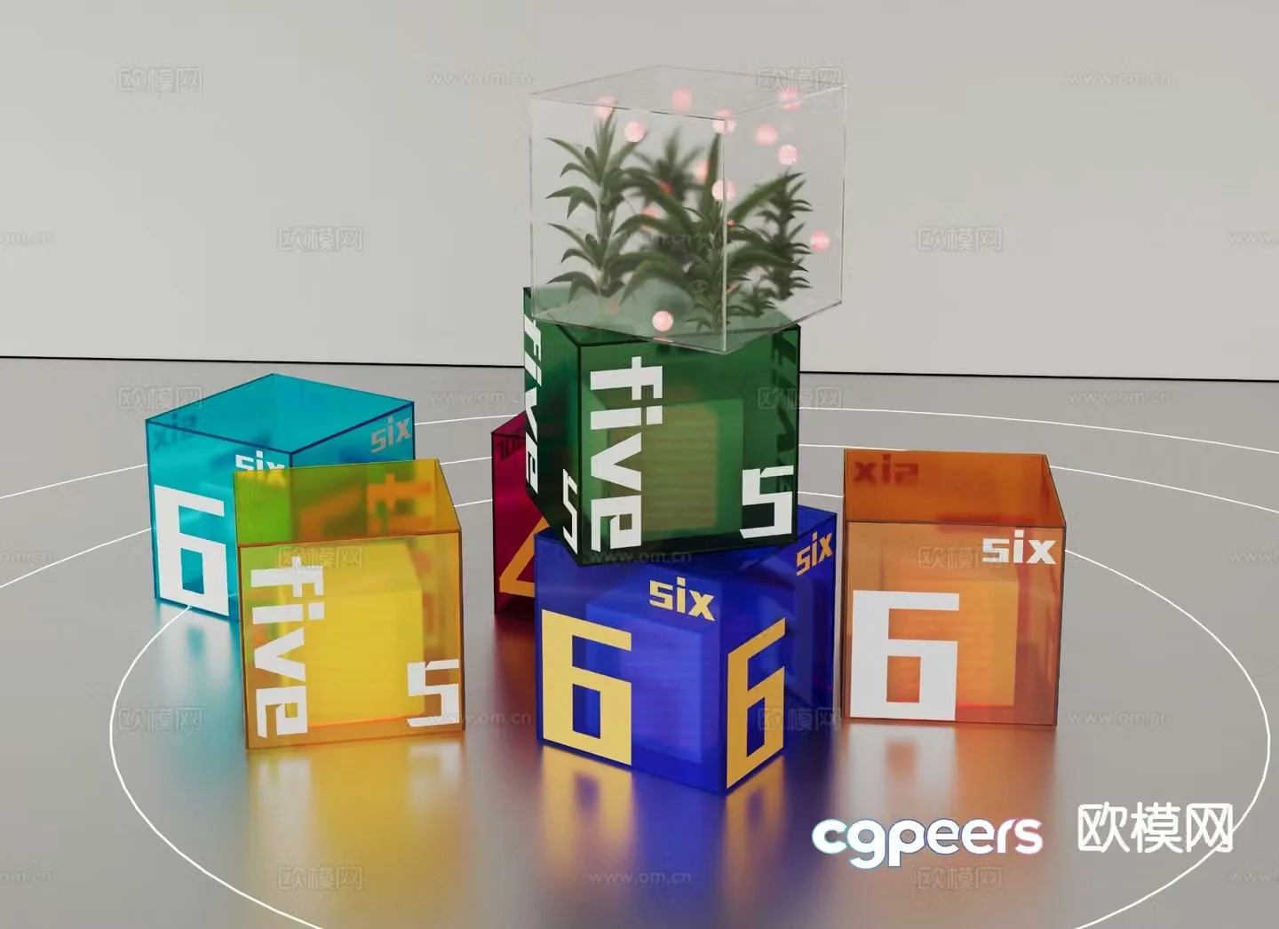 Acrylic light box 3d model