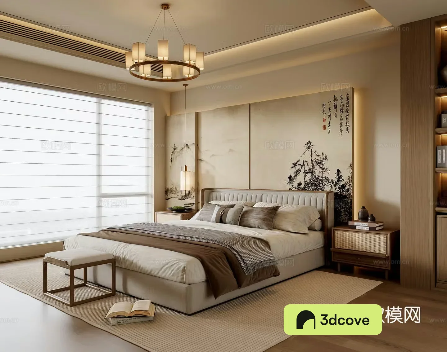 New Chinese bedroom