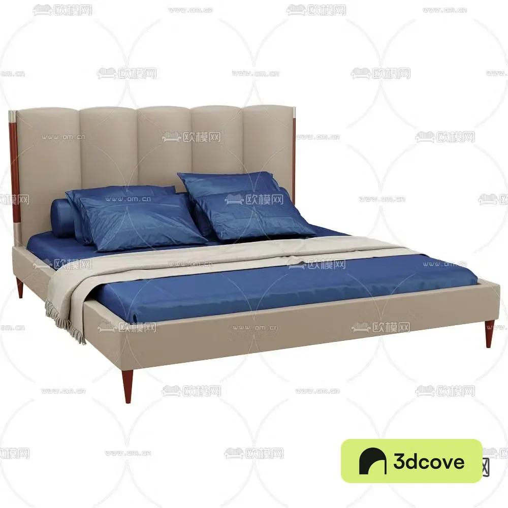 CPRN leather double bed