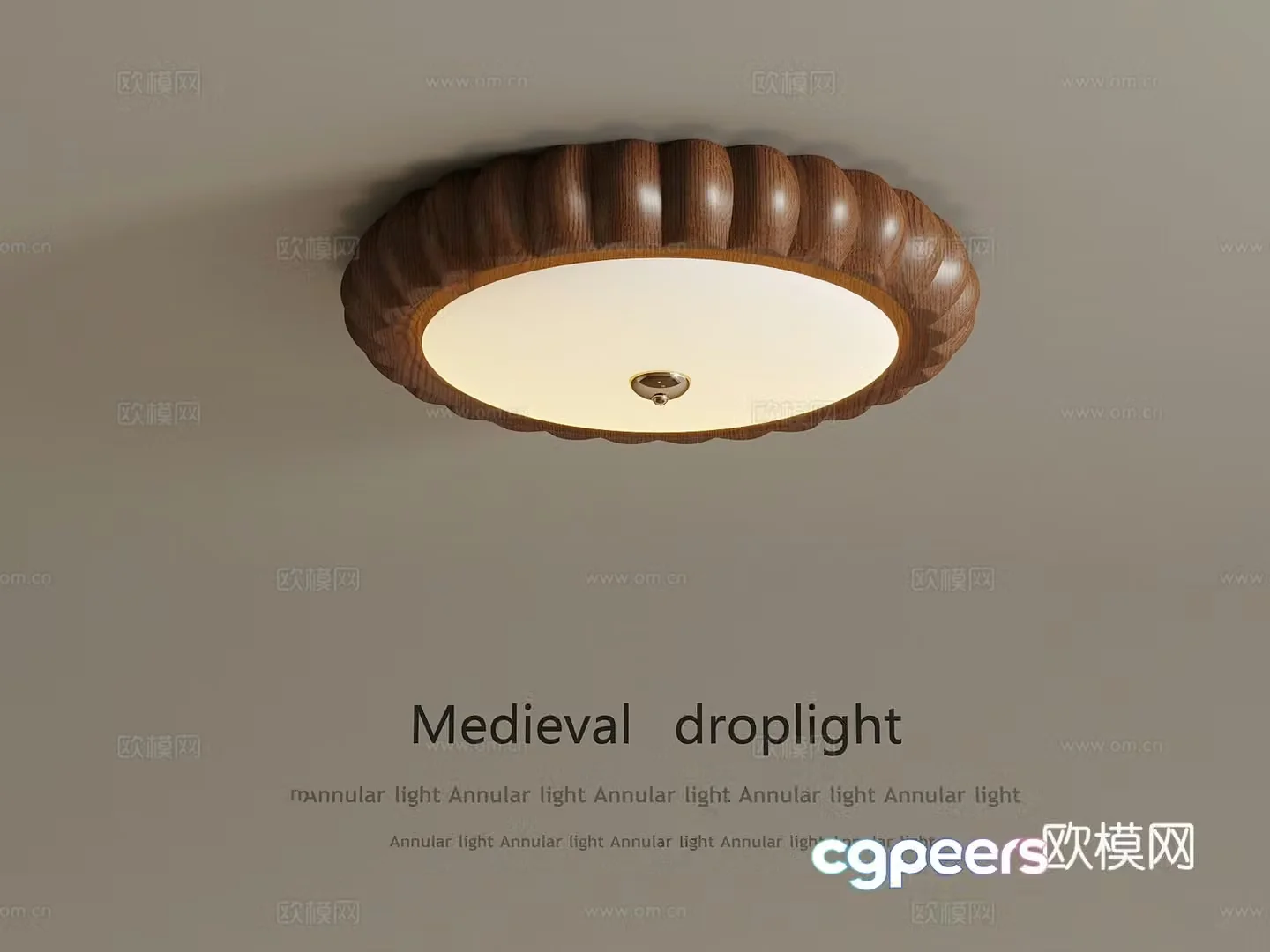 Middle-aged ceiling light Ceiling lamp Wooden ceiling light Bedroom ceiling light 3D model