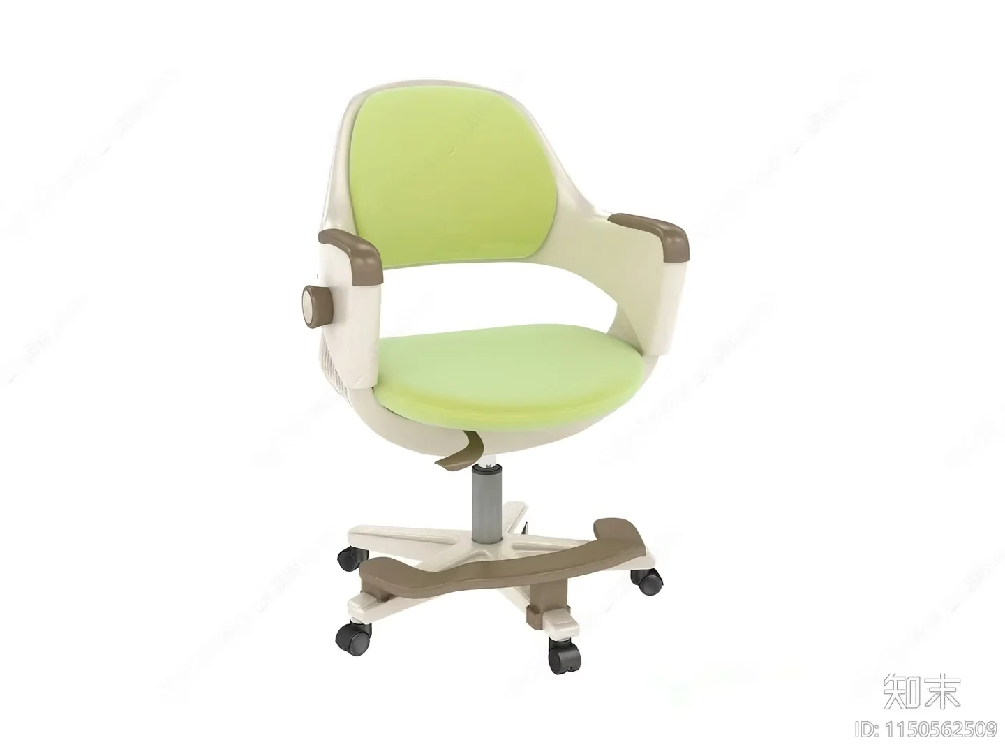 Office Chair With Green Seat And Back 3D Model – 16004 – VRAY Render