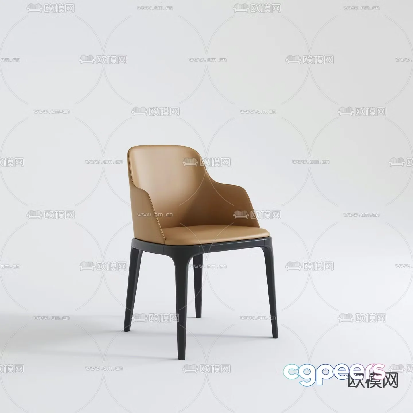 Minimalist dining chair chair 3d model