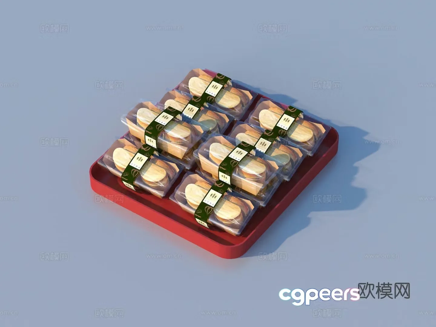Bread Bread Cookies Food 3D Model