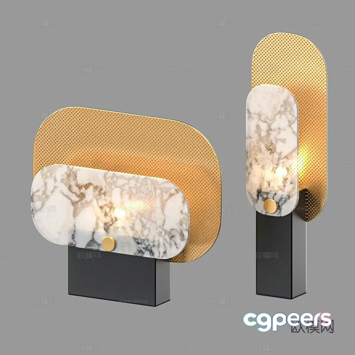 Light luxury table lamp 3D model