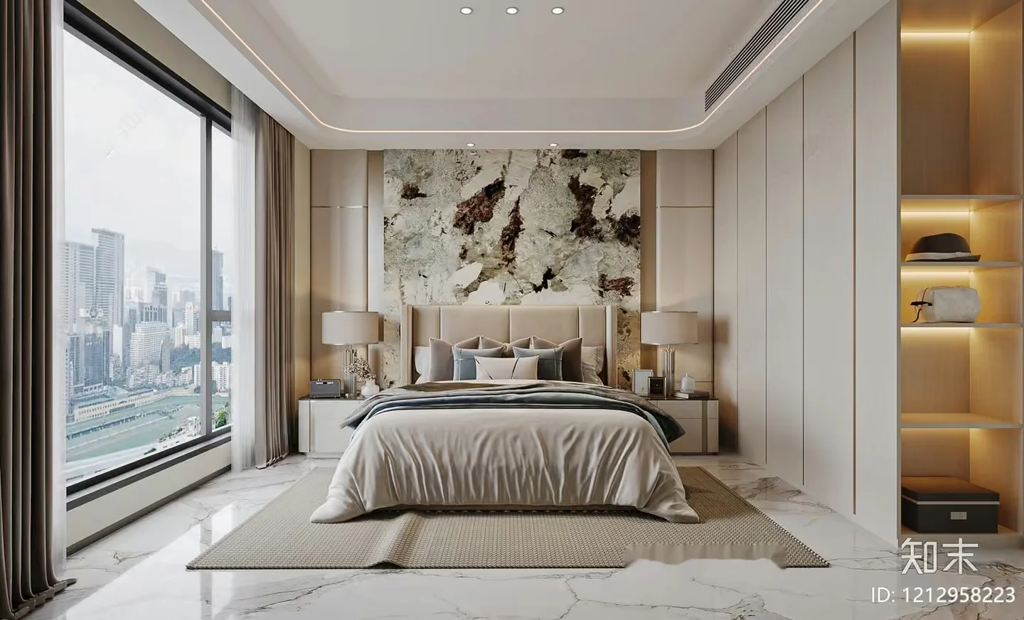 Modern Bedroom 3D Model – 3910 – VRAY Render