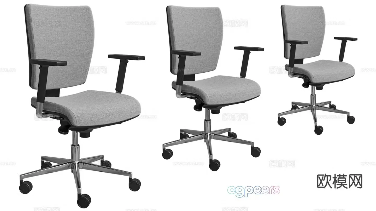 Simple office chair 3d model
