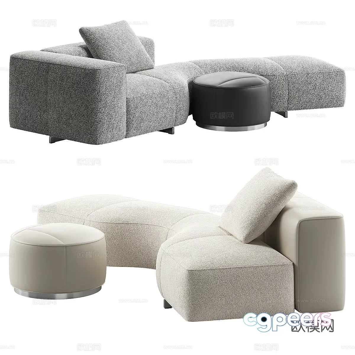 Modern Living Room 3D Model – 20264 – VRAY Render