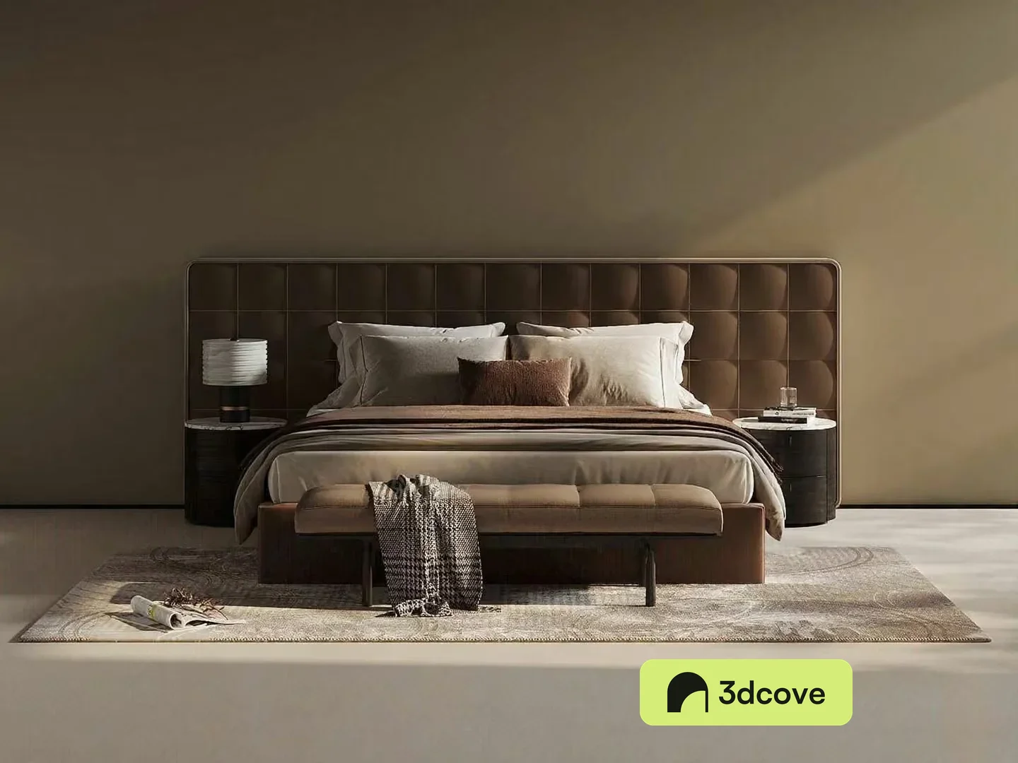 Modern Brown Bed