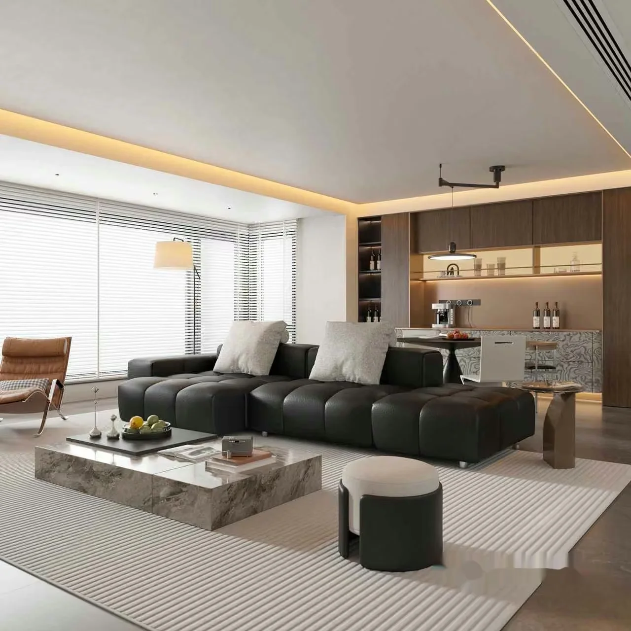 Modern Living Room 3D Model – 2959 – VRAY Render