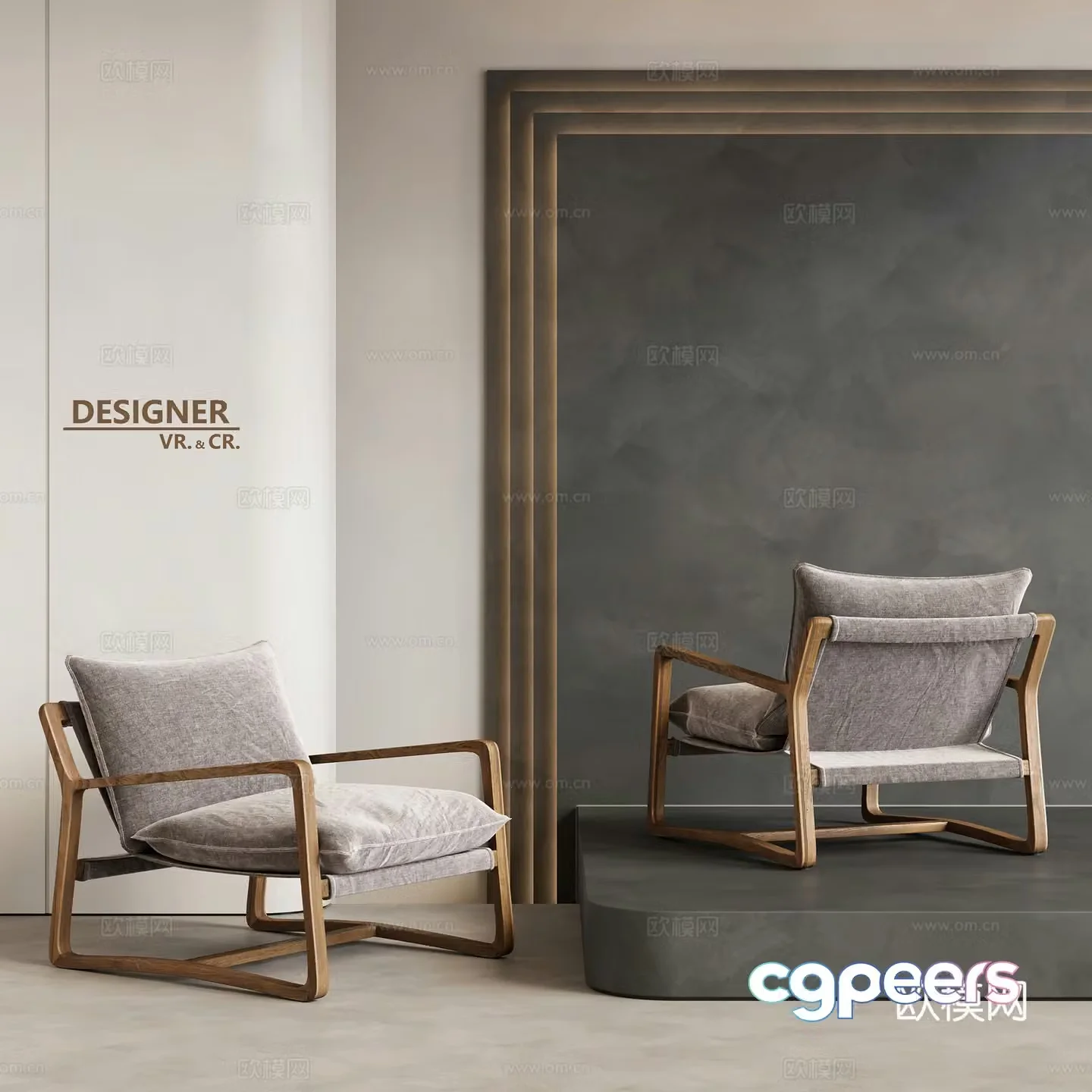 Modern sofa chair leisure chair 3d model