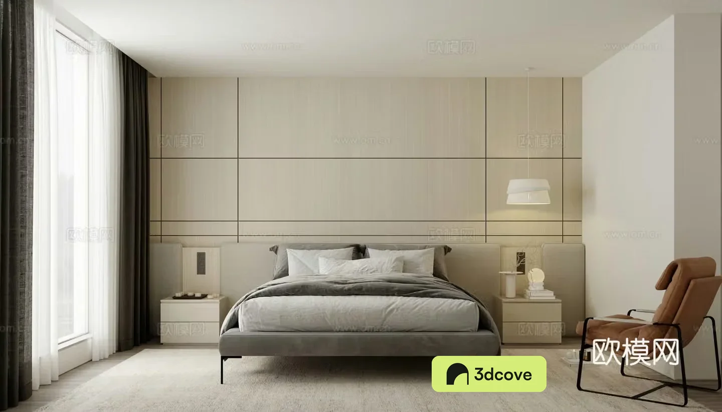 Bedroom Double Bed Tatami Wardrobe