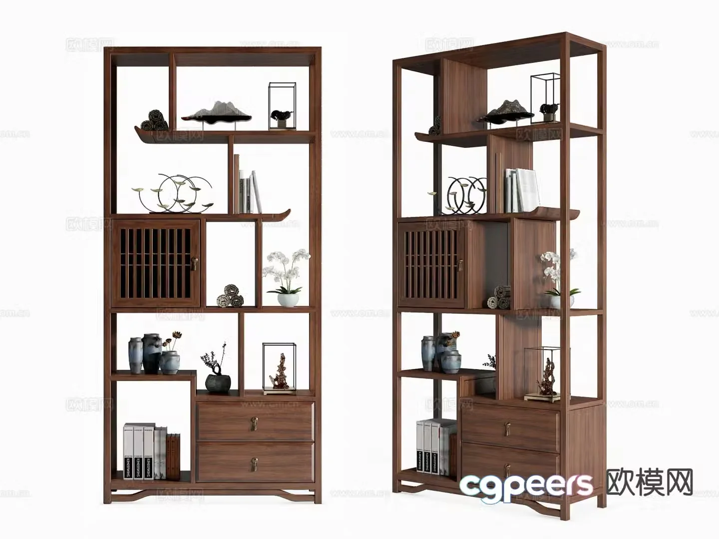 New Chinese style antique rack 3D model