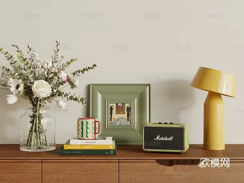 Cozy Home Decor 3D Model – 18325 – VRAY Render