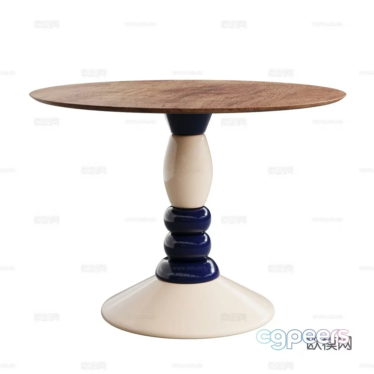 New Chinese coffee table round dining table 3D model