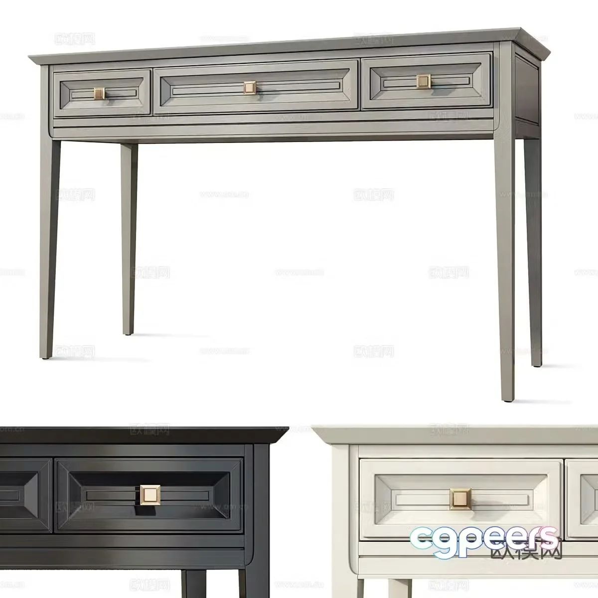 American Tesoro Aletan Entrance Cabinet 3D Model