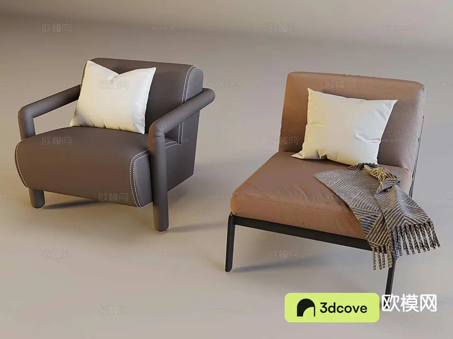 Nordic style single sofa