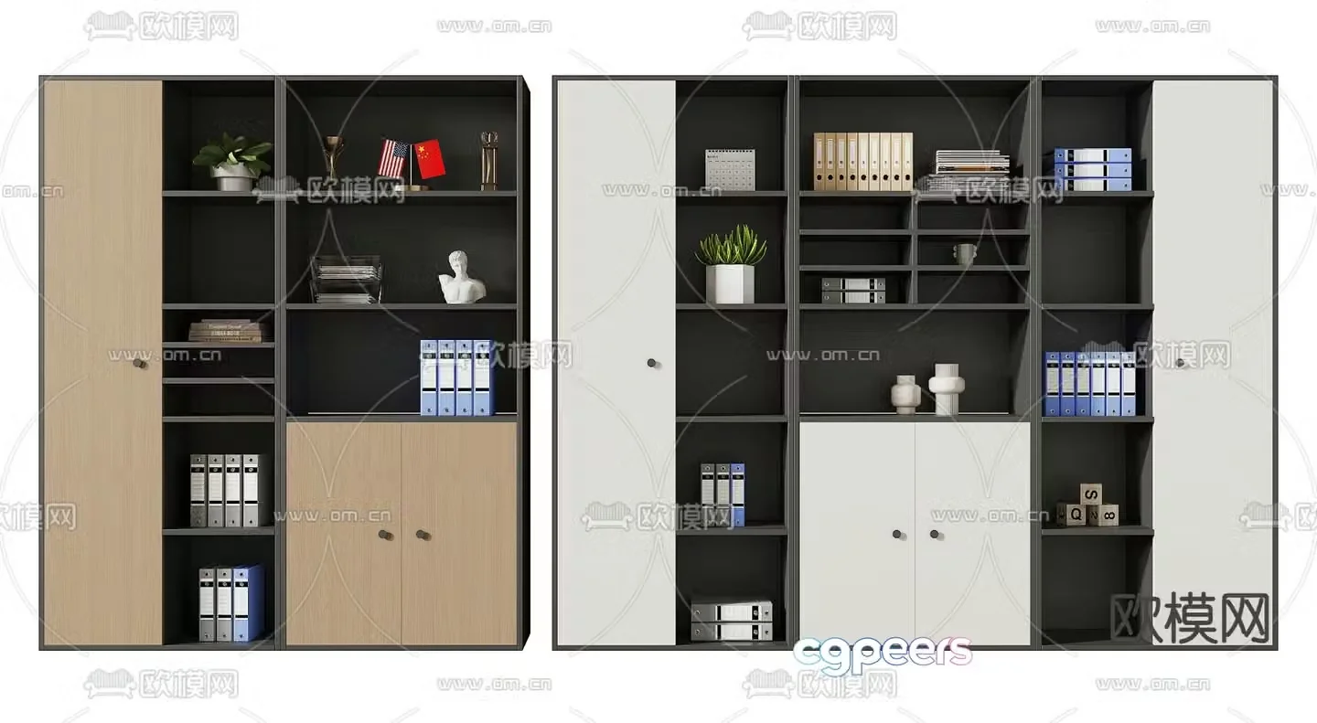 File cabinet filing cabinet information cabinet 3d model
