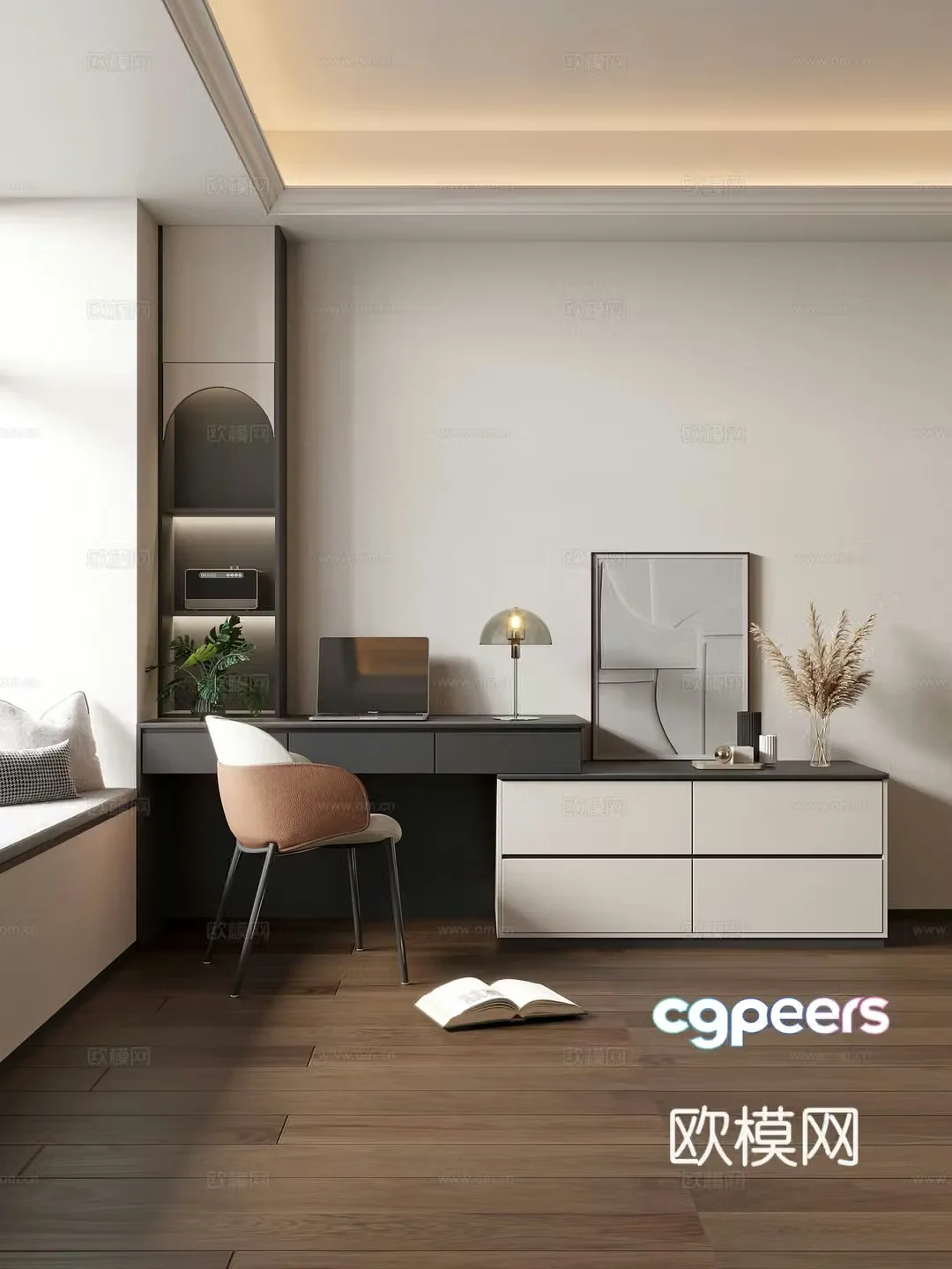 Modern dressing table 3d model