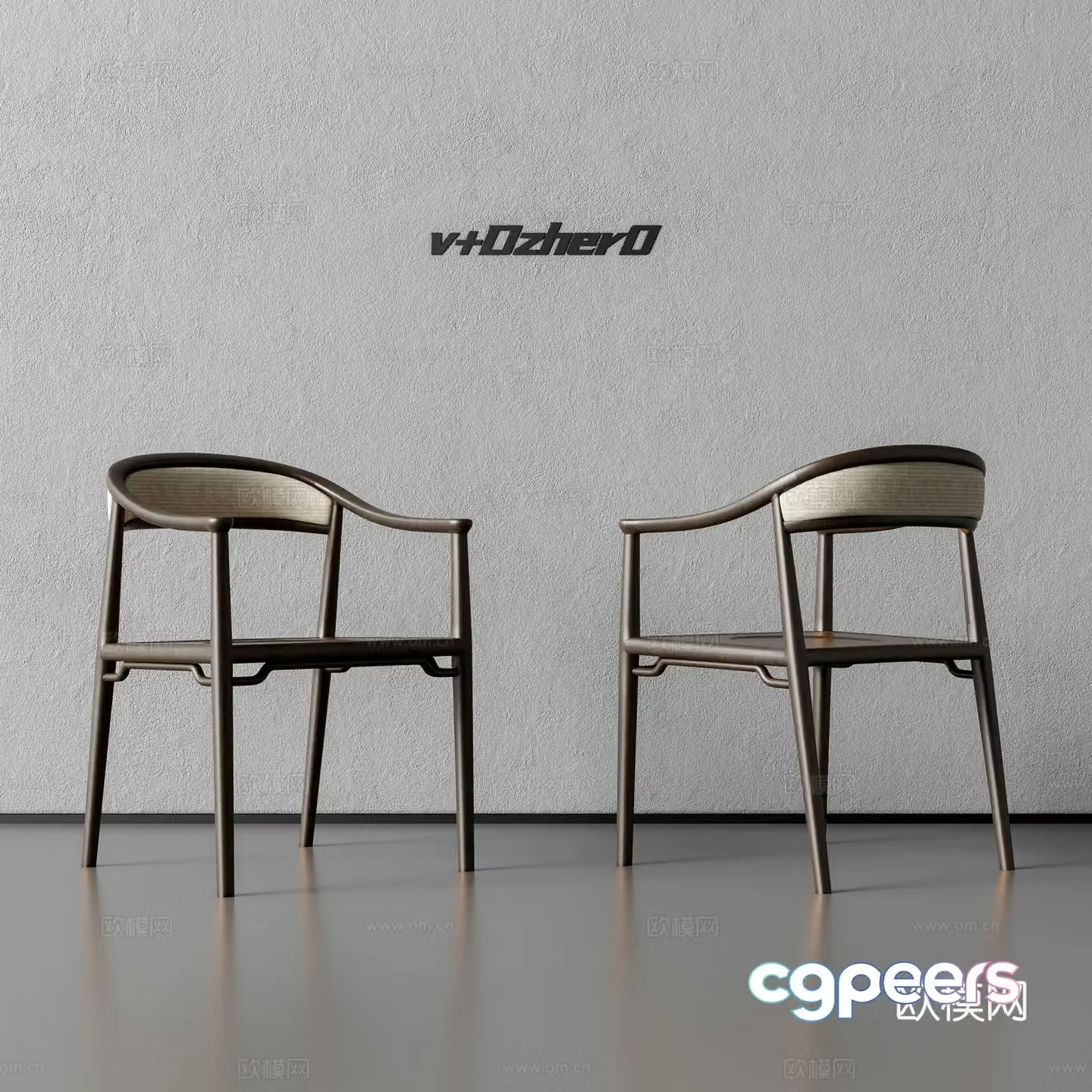 Modern single chair 3d model