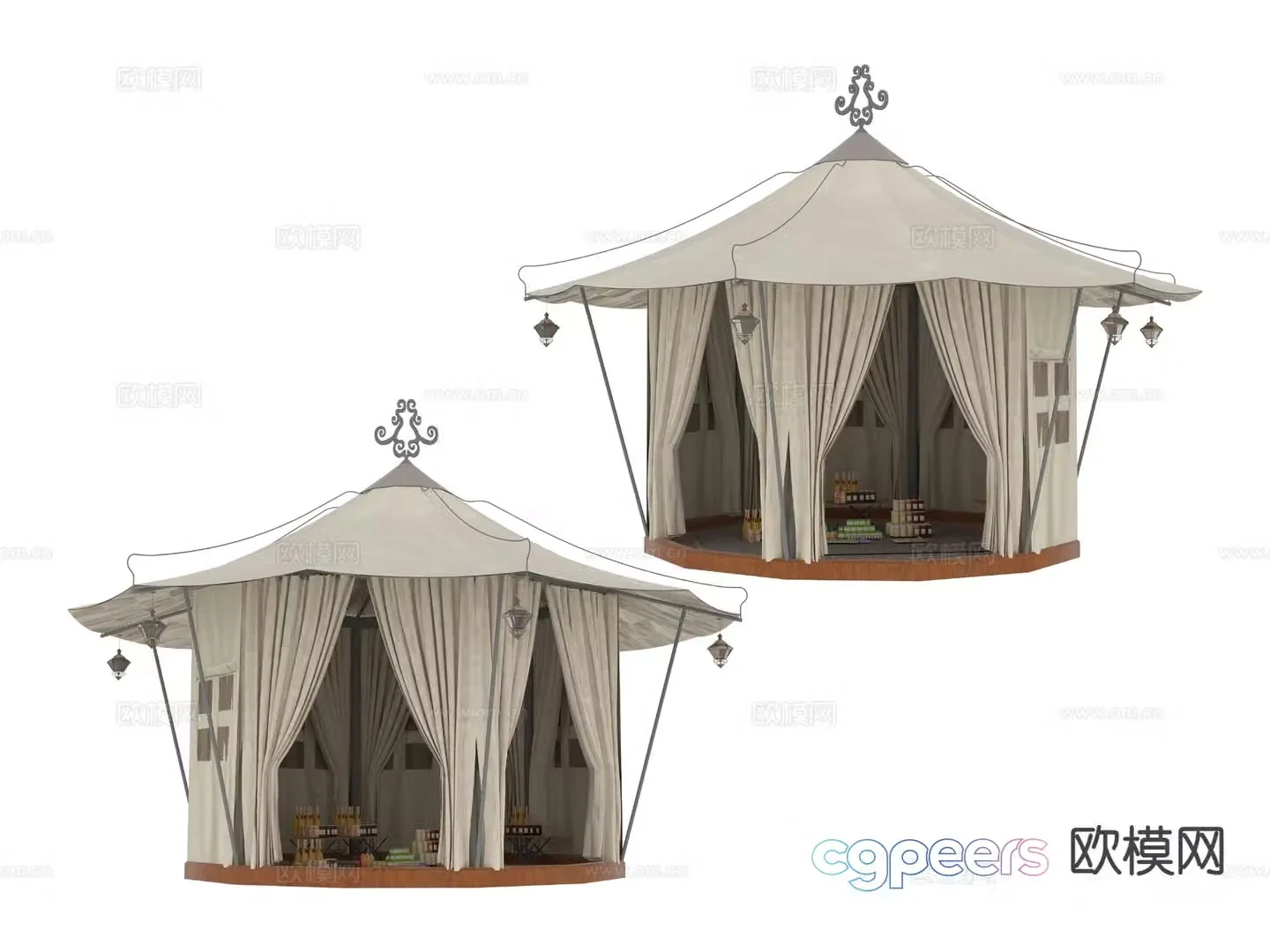 Outdoor tent 3d model