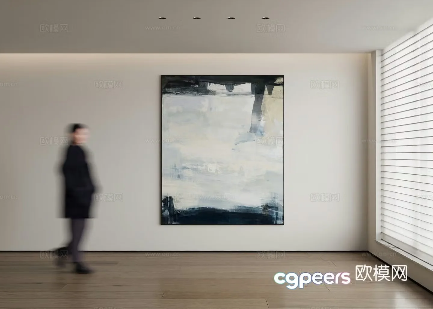 Modern decorative painting 3d model