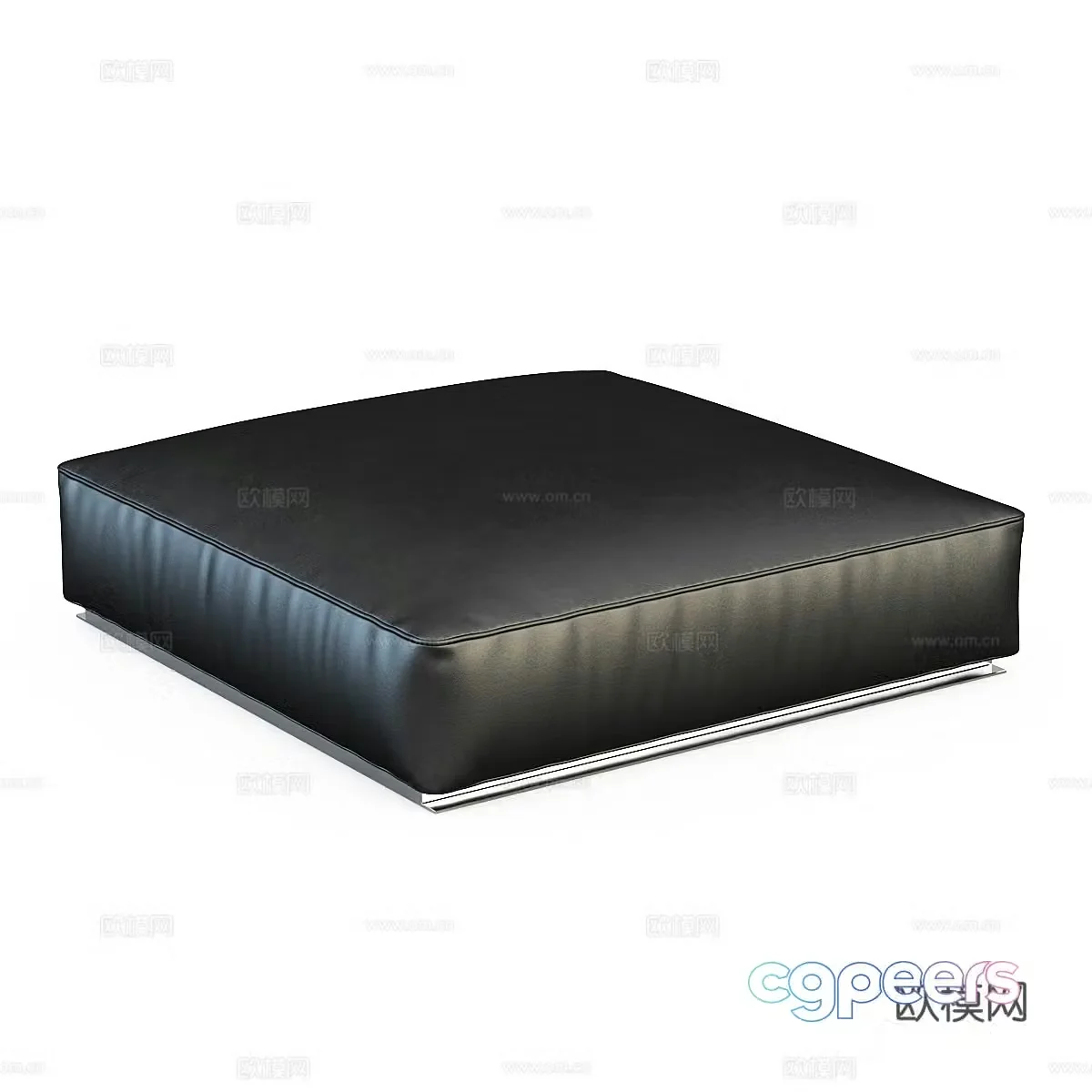 Light luxury seat cushion leather cushion leather cushion leather cushion sofa stool leather sofa stool leather 3d model