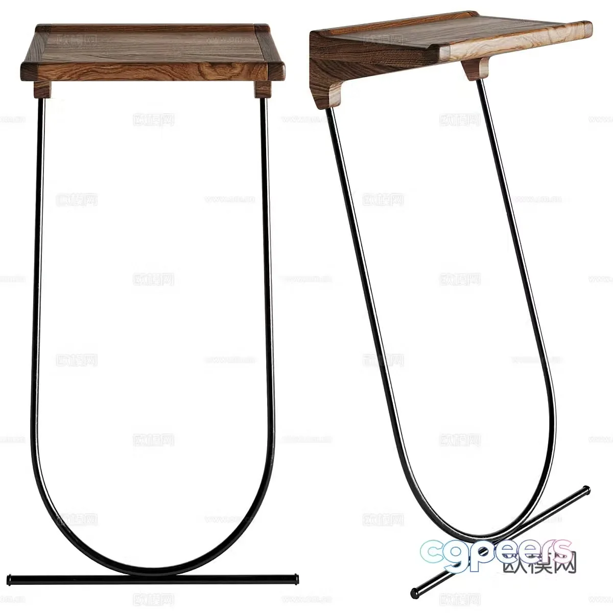 Minimalist side table solid wood side table simple side table bedside table shape side table artistic side table 3D model